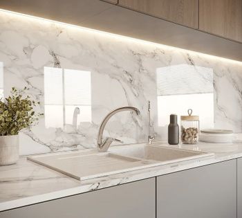 Кухонная мойка Domaci Бьелла DMC-24 GWS-24-331 Белая — фото 3, Кухонные мойки