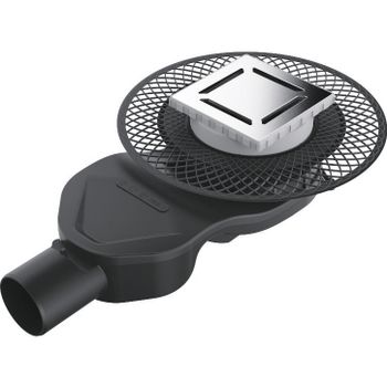 Душевой трап Berges Platz Norma 150x150 091159 с решеткой Хром — фото 1, Трапы для душа