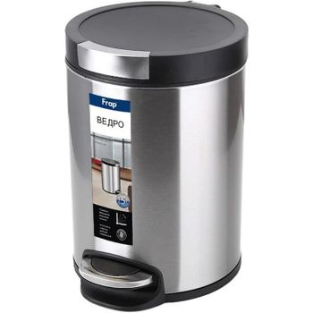 Ведро для мусора Frap F711 Сатин — фото 1, Мусорные ведра