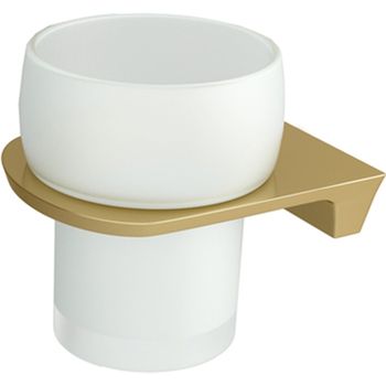 Стакан для зубных щеток WasserKRAFT Aisch K-5928 Золото матовое — фото 1, Стаканы для зубных щеток