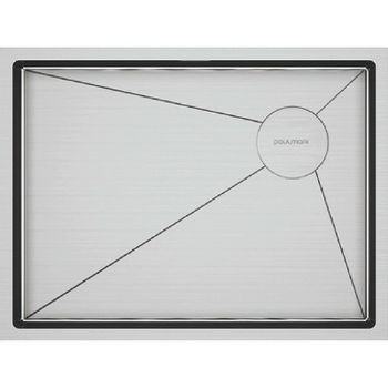 Кухонная мойка Paulmark Next-Skew 58 Uni PM885844-BS Брашированная сталь — фото 1, Кухонные мойки