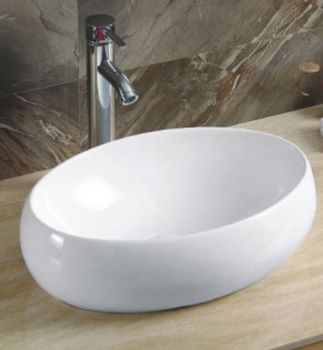 Раковина-чаша CeramaLux 48 9030В Белая — фото 2, Раковины накладные