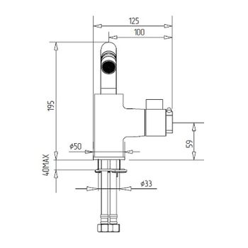 Смеситель для биде Migliore Fortis 25046 с термостатом Хром — фото 5, Смесители для биде