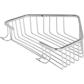 Полка корзина Viko V-751 угловая Хром — фото 1, Полки для ванной и душа