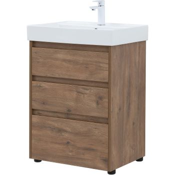 Тумба под раковину Aquanet Nova Lite 60 302471 Дуб рустикальный — фото 8, Тумбы под раковину