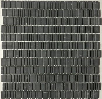 Каменная мозаика Pixmosaic King Black PIX 317 30,7x31 см — фото 1, Мозаика