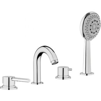 Смеситель на борт ванны Webert Elio EL850701015 Хром — фото 1, Смесители на борт ванны