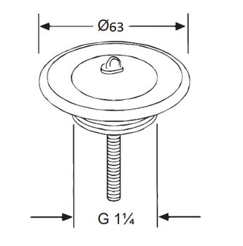 Товар: Выпуск для раковины Kludi 1041135-00 Хром - фото 2 Выпуск для раковины Kludi 1041135-00 Хром — фото 2, Донные клапаны