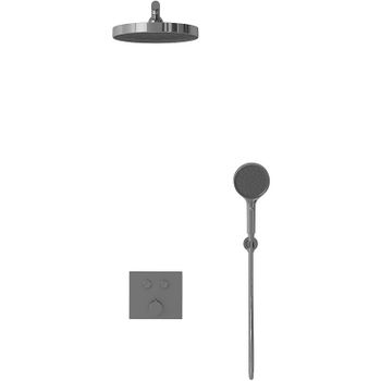 Душевая система Vincea Inspire VSFW-4I212GM Вороненая сталь — фото 2, Встраиваемые душевые комплекты