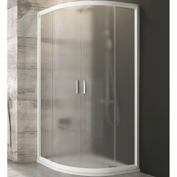 Душевой уголок Ravak Blix BLCP4-80 80x80 3B240100ZG профиль Белый стекло Grape — фото 1, Душевые уголки четверть круга