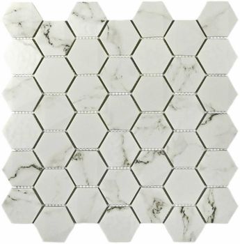 Мозаика Bonaparte Стеклянная Volume White 30х30,3 см — фото 1, Мозаика