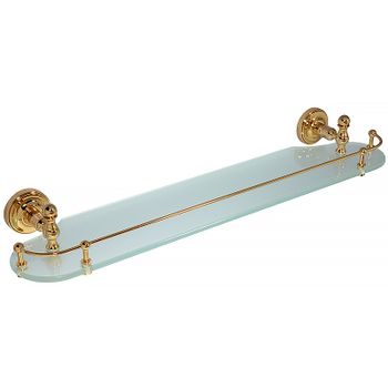 Стеклянная полка Migliore Mirella 17328 Золото — фото 1, Полки для ванной и душа