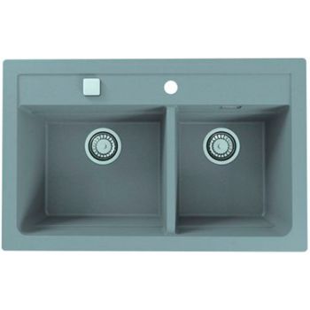 Кухонная мойка Alveus Granital Atrox 50 Concrete G81 790x500 1132001 Бетон — фото 1, Кухонные мойки