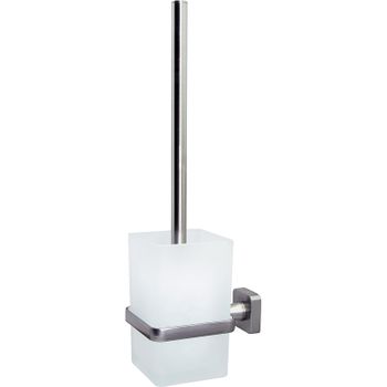 Ершик для унитаза WasserKRAFT Rhin K-8727 Хром — фото 1, Ершики для унитаза