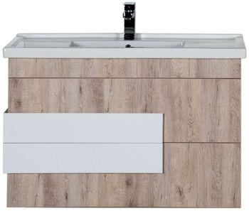 Тумба под раковину Aquanet Мадейра 100 183072 подвесная Дуб кантри — фото 3, Тумбы под раковину