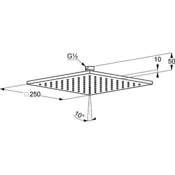 Душевая система Kludi Ameo 416720575 Хром — фото 11, Встраиваемые душевые комплекты