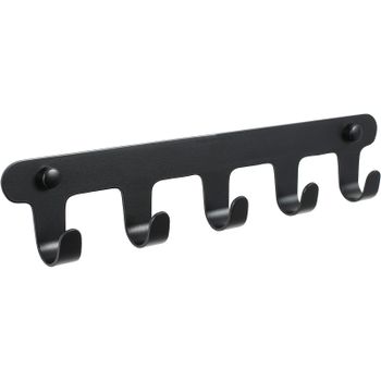 Вешалка для полотенец Fixsen Practica FX-805B-5 Черная — фото 1, Крючки для полотенец