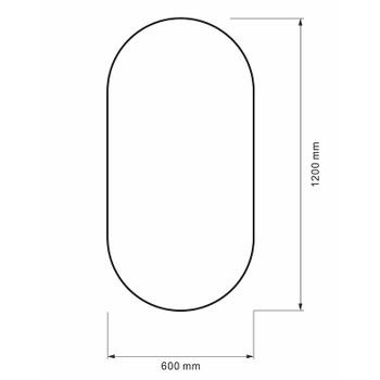 Зеркало Abber Immer Offen 60 AG6401B Черное — фото 3, Зеркала в ванную комнату