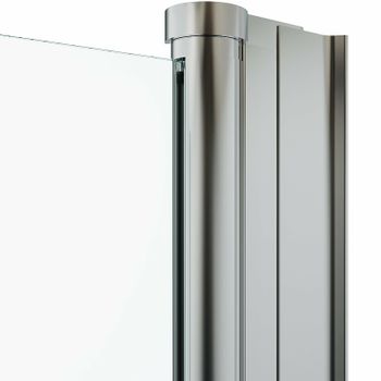 Душевая дверь Triton Дабл 90 Щ0000036861 профиль Хром стекло прозрачное — фото 6, Распашные душевые двери