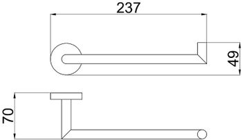 Полотенцедержатель Allen Brau Priority 6.31010-31 Черный матовый — фото 2, Полотенцедержатели