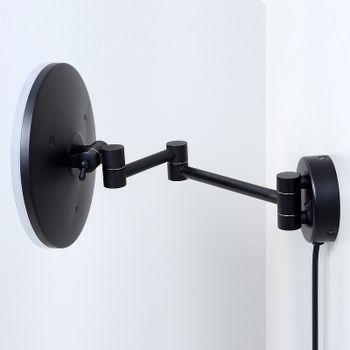 Товар: Косметическое зеркало WasserKRAFT K-1004BLACK с подсветкой с увеличением Черное матовое - фото 5 Косметическое зеркало WasserKRAFT K-1004BLACK с подсветкой с увеличением Черное матовое — фото 5, Косметические зеркала