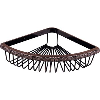 Полка корзина Lemark Jasmine LM6681ORB Черная бронза — фото 1, Полки для ванной и душа