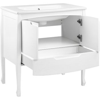 Тумба под раковину Veedi Lord 80 LRD800T-DR Белая — фото 4, Тумбы под раковину