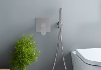 Гигиенический душ со смесителем Aquatek Оберон AQ1219CR Хром — фото 5, Гигиенические души