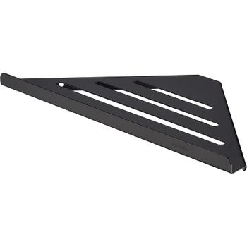 Металлическая полка Swedbe Attribut 9802B угловая Черная матовая — фото 1, Полки для ванной и душа