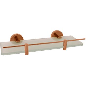 Стеклянная полка Rav Slezak Colorado COA0900/30ZRK Розовая золотистая крацованная — фото 1, Полки для ванной и душа