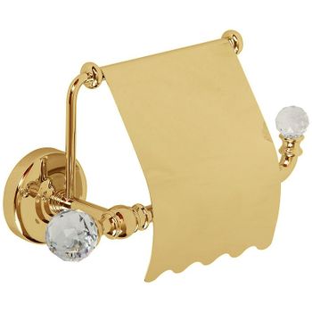 Товар: Держатель туалетной бумаги Migliore Amerida 16594 с крышкой Золото с кристаллами Swarovski - фото 1 Держатель туалетной бумаги Migliore Amerida 16594 с крышкой Золото с кристаллами Swarovski — фото 1, Держатели туалетной бумаги