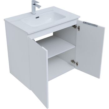 Тумба под раковину Aquanet Алвита New 70 303905 подвесная Белая матовая — фото 7, Тумбы под раковину