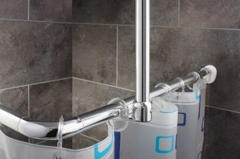 Карниз для ванны Ridder 59000 Хром — фото 3, Карнизы для ванной