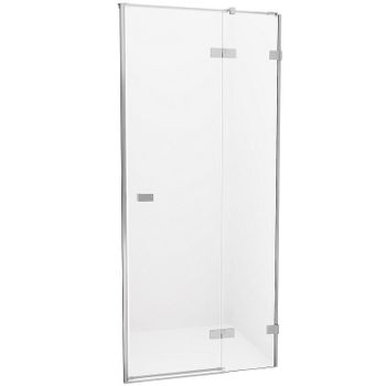 Душевая дверь New Trendy Avexa Chrome 140 R EXK-1454 профиль Хром стекло прозрачное — фото 1, Распашные душевые двери