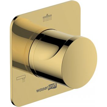 Переключатель потоков WasserKRAFT Neckar A278 Золото глянцевое — фото 1, Переключатели потоков