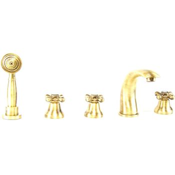 Смеситель на борт ванны Webert Armony AM730401065 Бронза — фото 2, Смесители на борт ванны