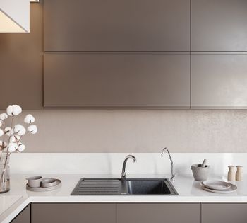 Кухонная мойка Domaci Бьелла DMC-20 DMC-20-308 Черная — фото 3, Кухонные мойки