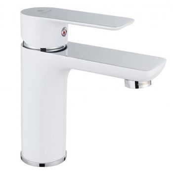 Смеситель для раковины Aquanet Arctic AF520-10СW Хром / Белый — фото 1, Смесители для раковины