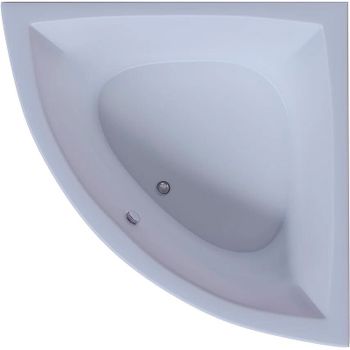 Акриловая ванна Aquatek Юпитер 150х150 UPT150-0000026 без гидромассажа с фронтальной панелью с каркасом (вклеенный) со слив-переливом — фото 1, Акриловые ванны