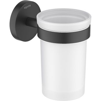 Стакан для зубных щеток Aquatek Европа AQ4104MB Черный матовый — фото 1, Стаканы для зубных щеток