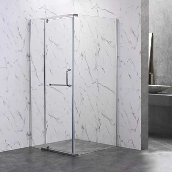 Душевой уголок Veconi Rovigo RV-19 100х90 RV19-10090-01-C6 профиль Хром стекло прозрачное — фото 1, Прямоугольные душевые уголки