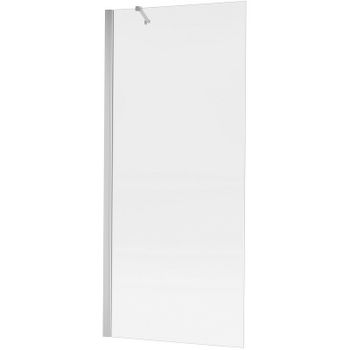 Душевая перегородка New Trendy New Soleo Chrome 80 K-0458 профиль Хром стекло прозрачное — фото 1, Душевые перегородки