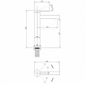 Смеситель для раковины Abber Emotion AF8811NG Никель — фото 3, Смесители для раковины