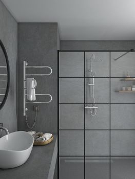 Электрический полотенцесушитель Vincea 44х80 VTD-1R2CE Хром — фото 4, Электрические полотенцесушители