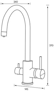 Смеситель для кухни Paulmark Essen Es213211-G Золото — фото 3, Смесители для кухни