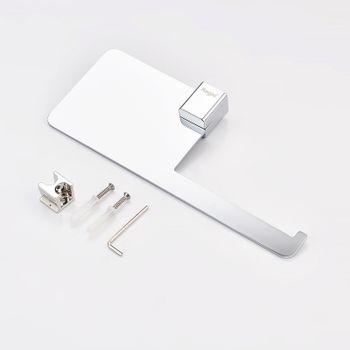 Держатель туалетной бумаги Raglo R301.03 с полкой Хром — фото 11, Держатели туалетной бумаги