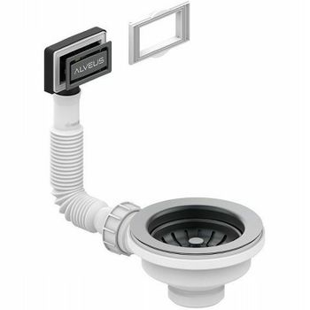 Выпуск для кухонной мойки Alveus 1144843 Антрацит — фото 1, Сливы-переливы