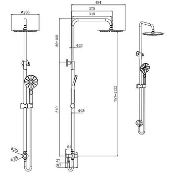 Комплект смесителей Aquatek Вега AQ1036CR Хром — фото 17, Готовые комплекты для ванной комнаты