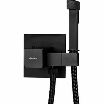 Гигиенический душ со смесителем Gappo G7207-60 с термостатом Черный матовый — фото 1, Гигиенические души