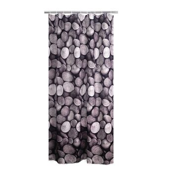 Штора для ванны Ridder Piedras 200х180 Черная — фото 1, Шторы для ванной